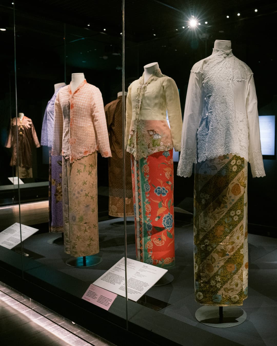 Traditional Peranakan clothing on display