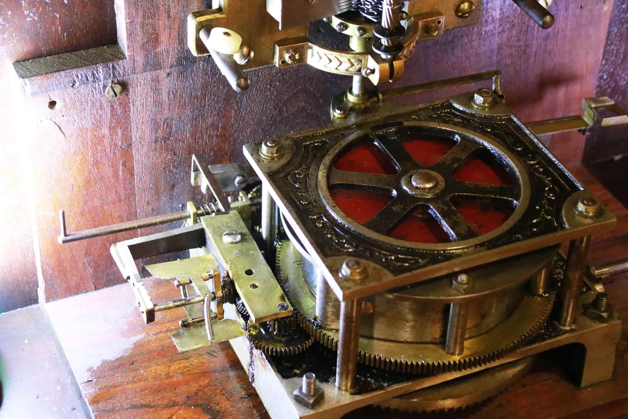 An antique music box