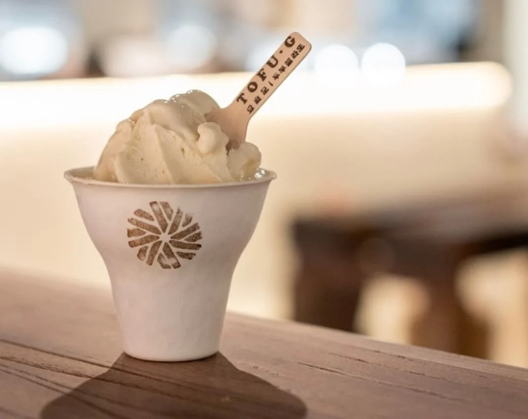 Gelato made from tofu