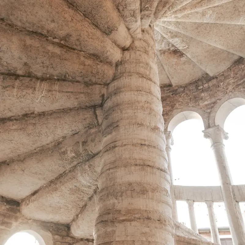 Architecture of the iconic Scala Contarini del Bovolo