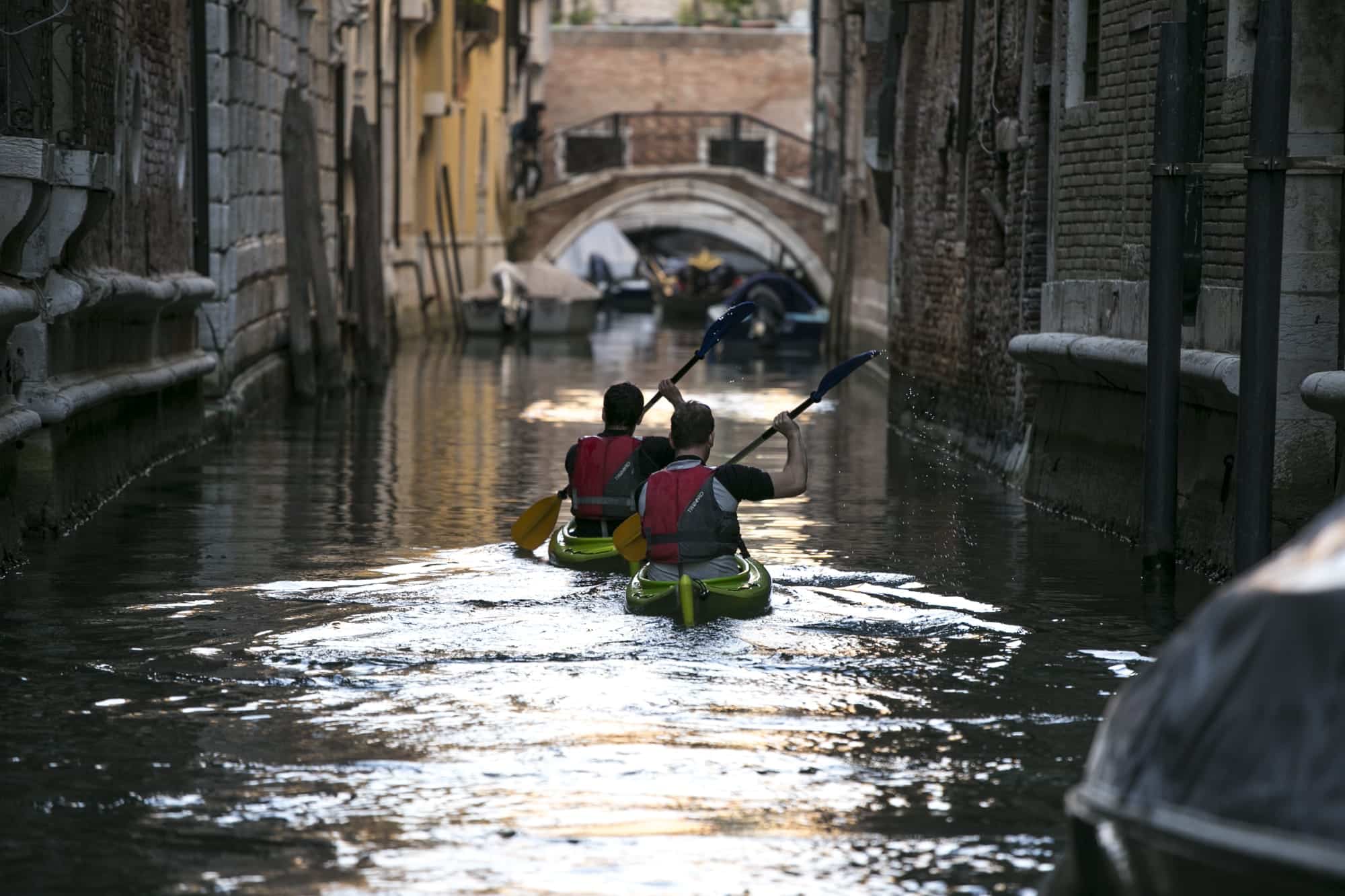 Kayakers during kayakk tour
