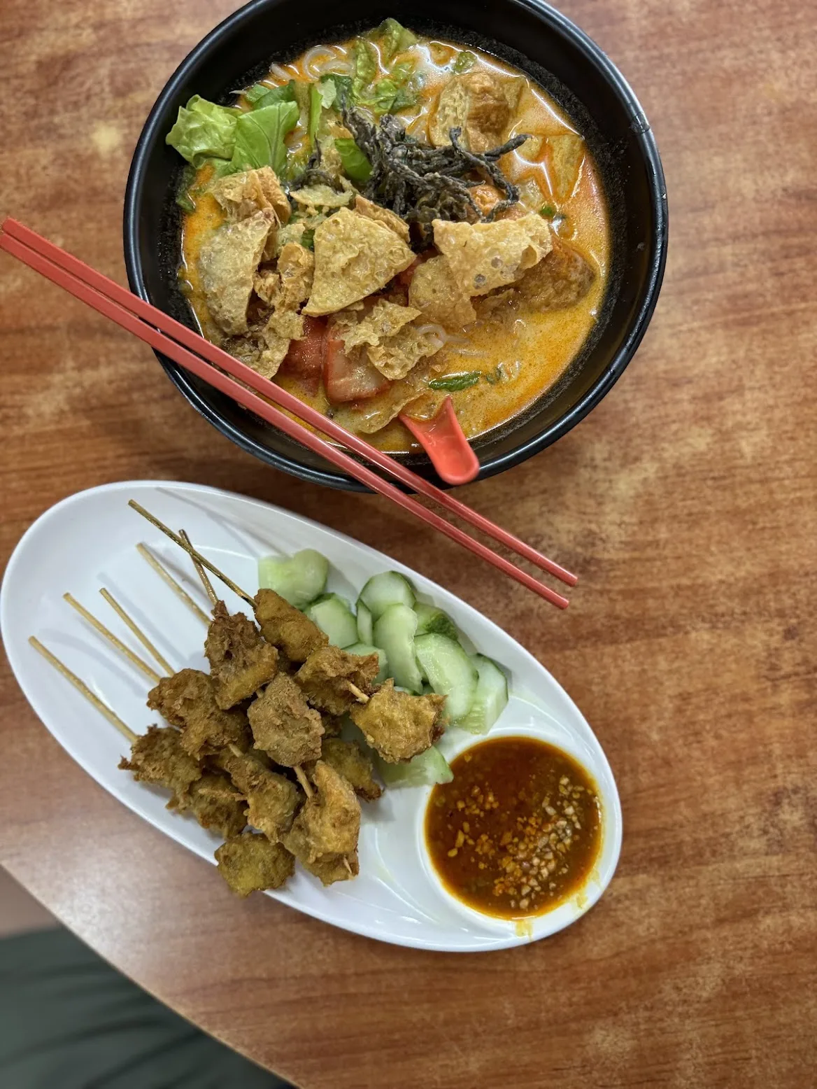 vegetarian food in singapore curry laksa satay yi xin vegetarian