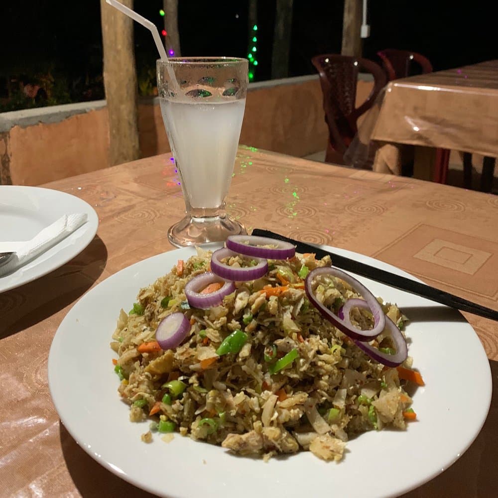 Koththu and fresh lime juice