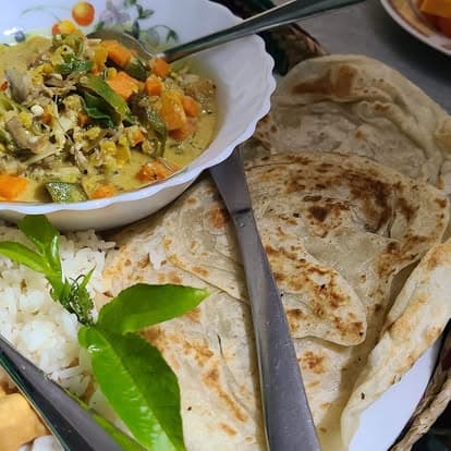 Curry and roti