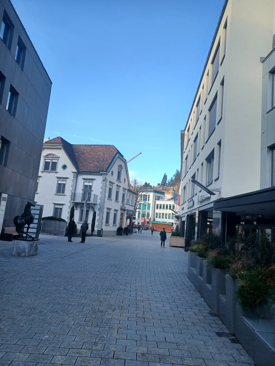 stadtle is the main pedestrianized street in vaduz lichtenstein