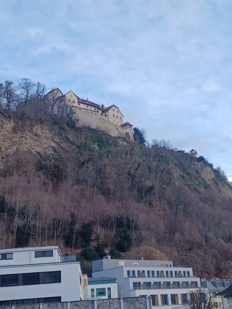 vaduz castle lichtenstein viewed from the city center