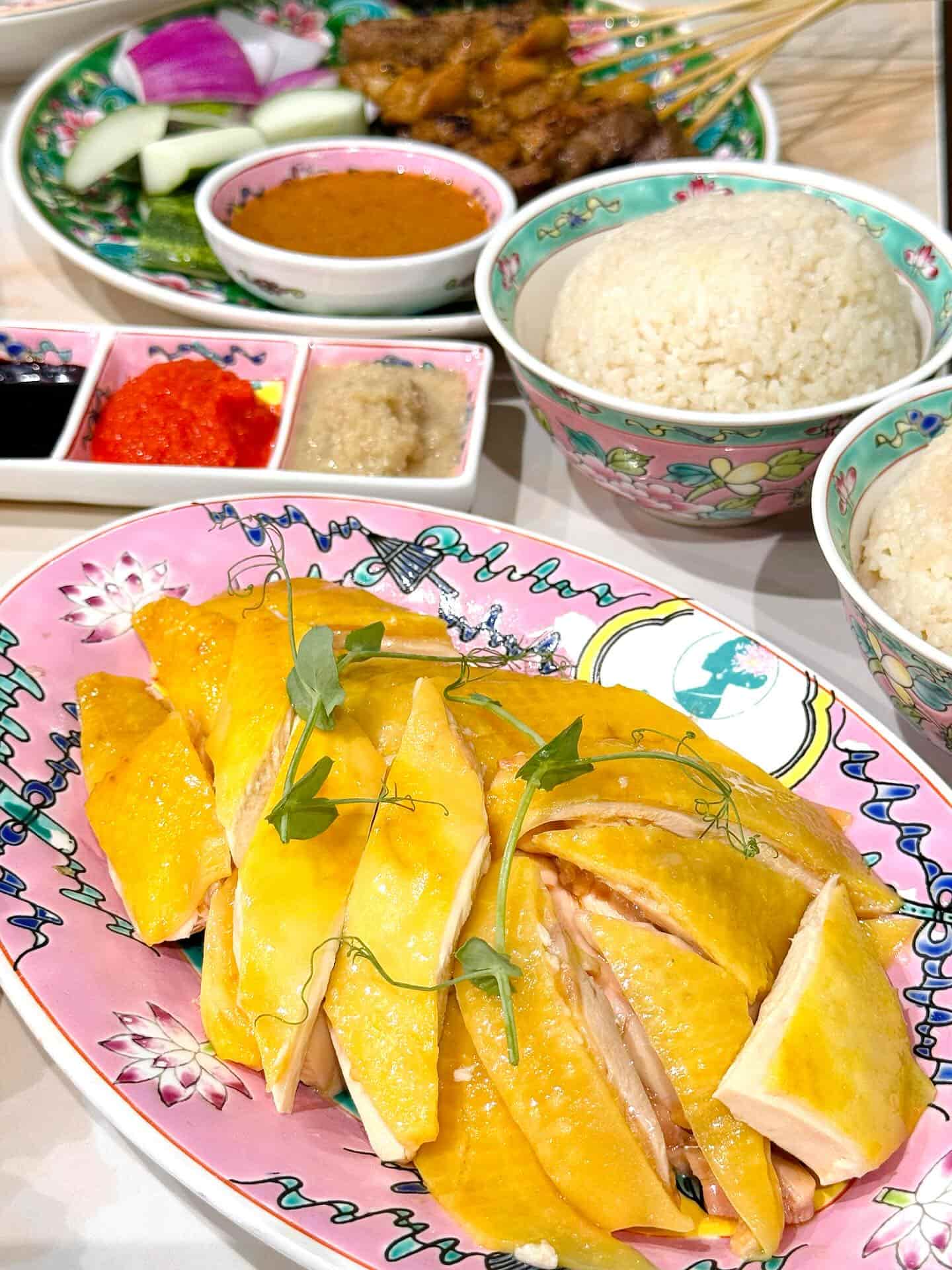 Steamed Kampong chicken rice