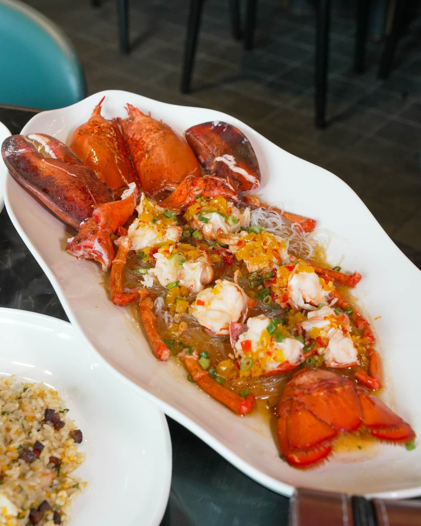 Deconstructed and restuffed lobster