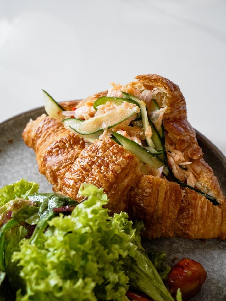 Salmon croissant at Home Dawn