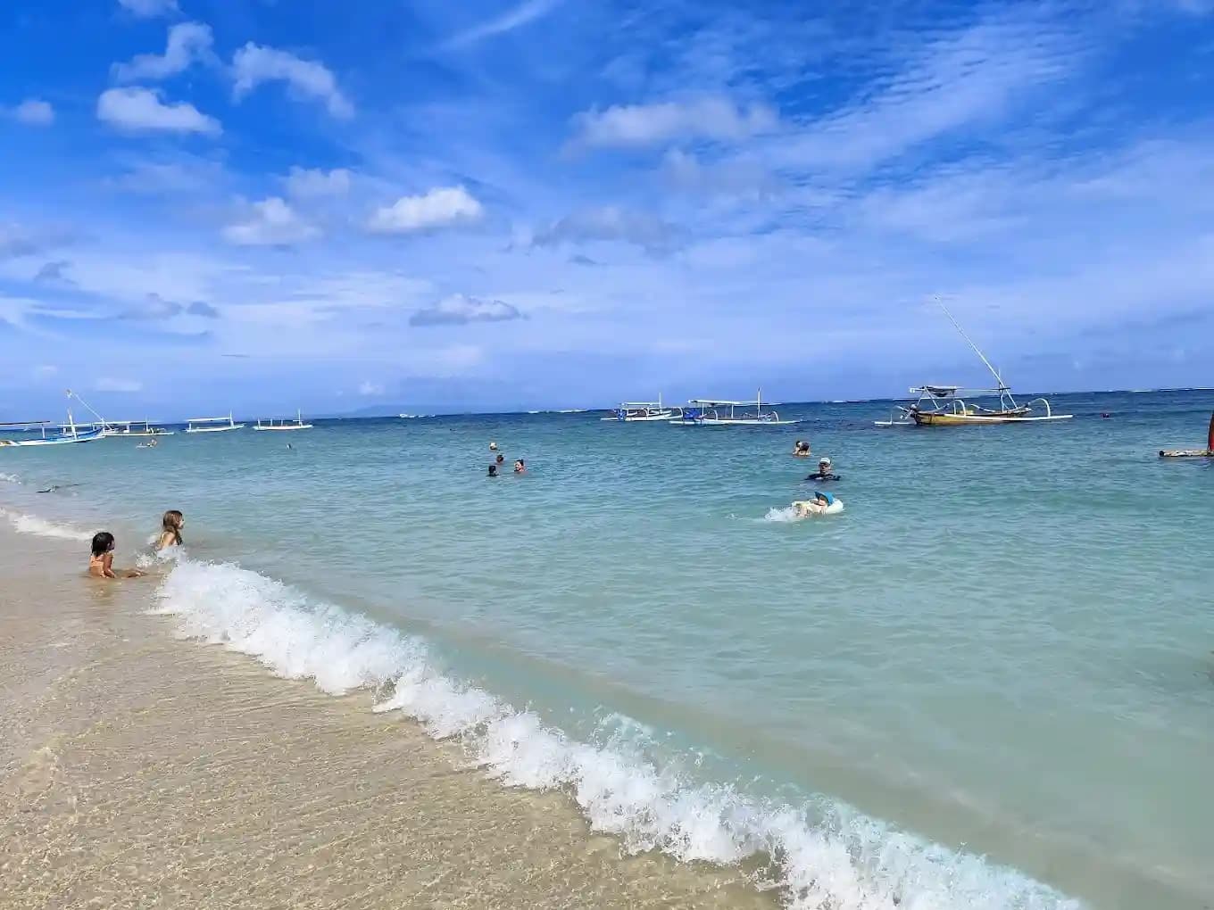 Mellow waters at Geger Beach