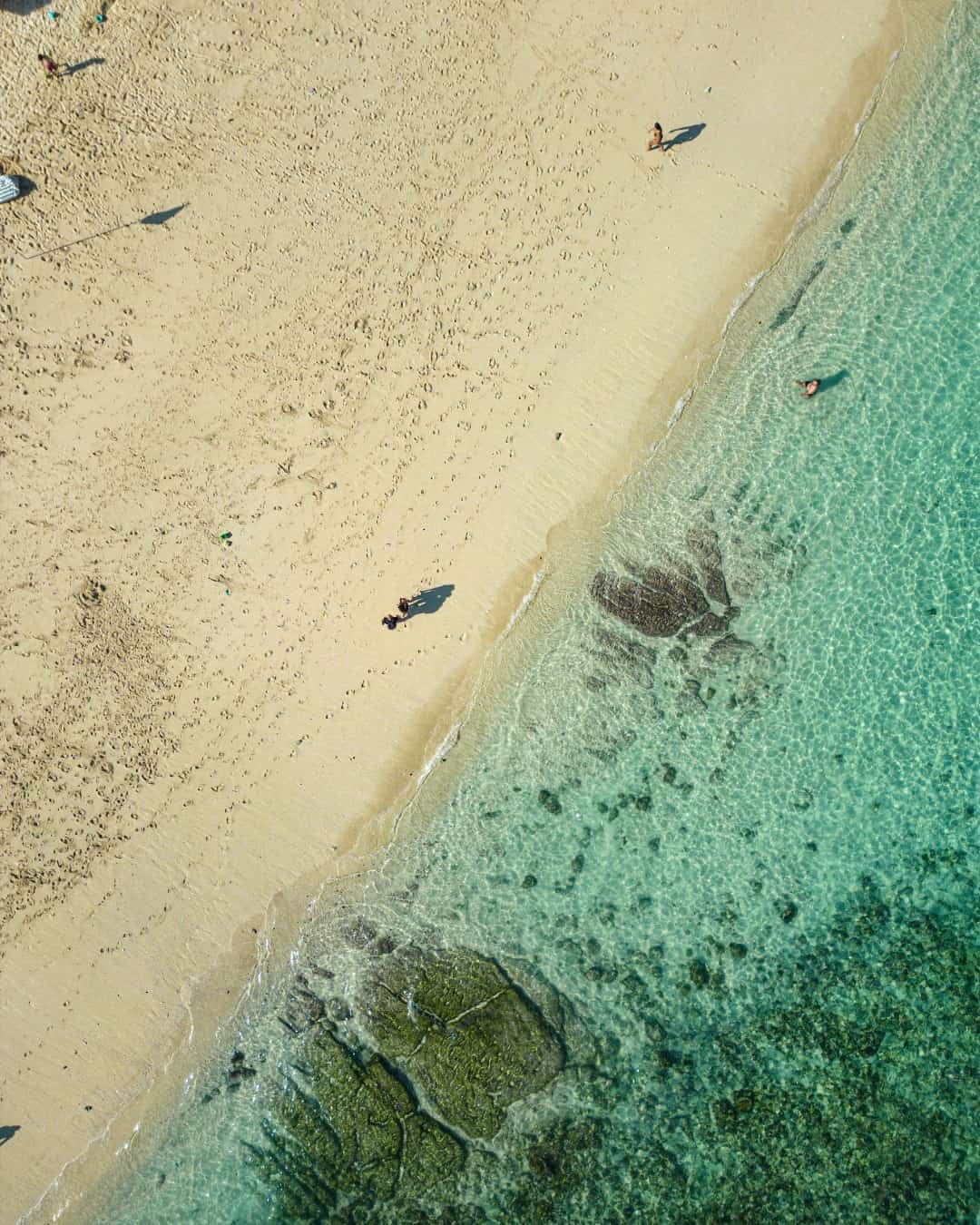 Drone shot of Karma Beach