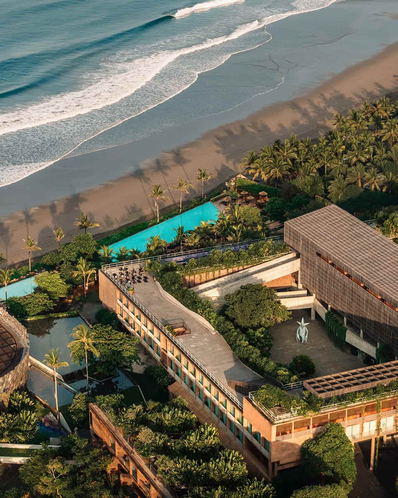 The beach views from Potato Head Beach Club along Seminyak