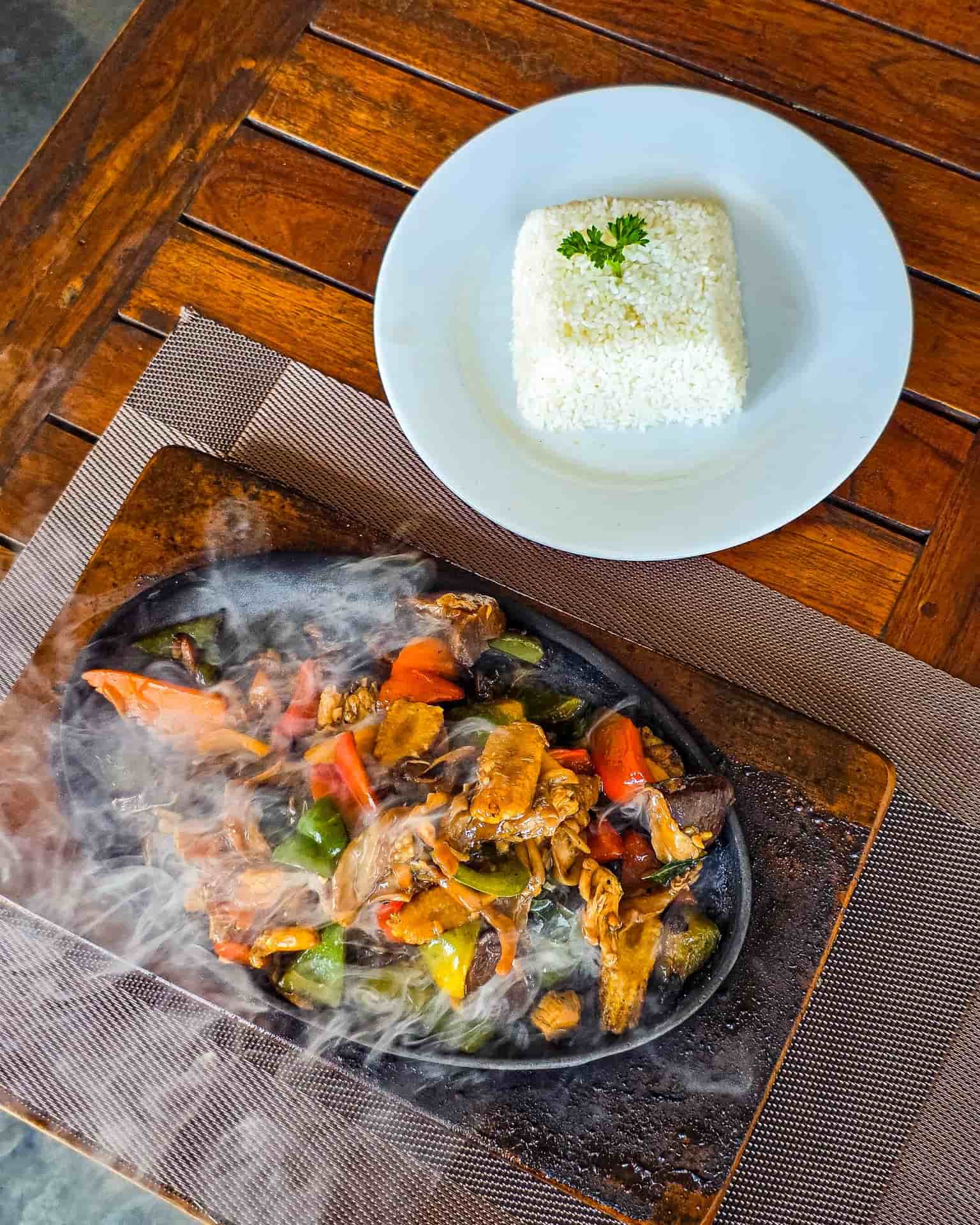 Sri Lankan dish with rice