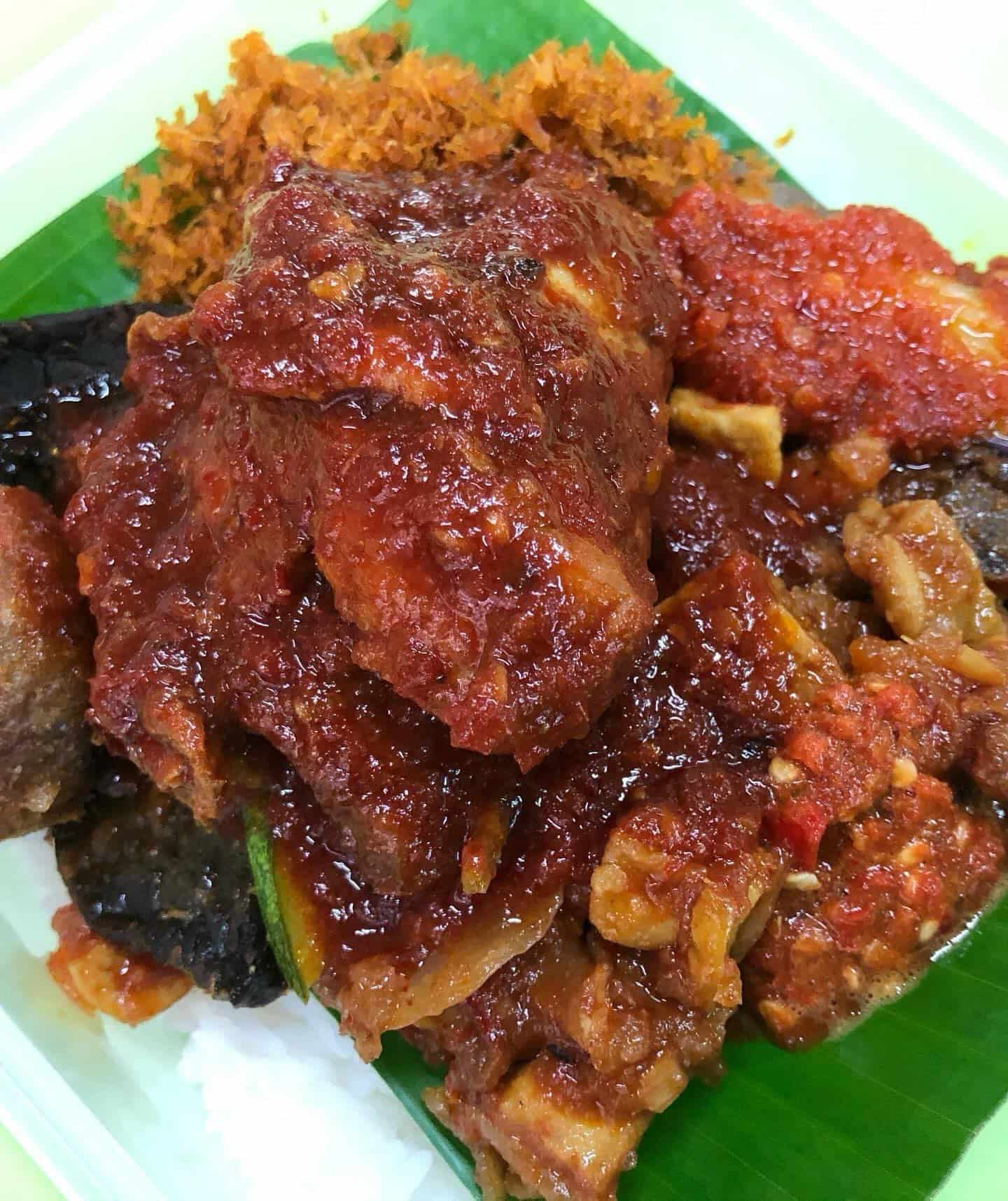 nasi ambeng daging