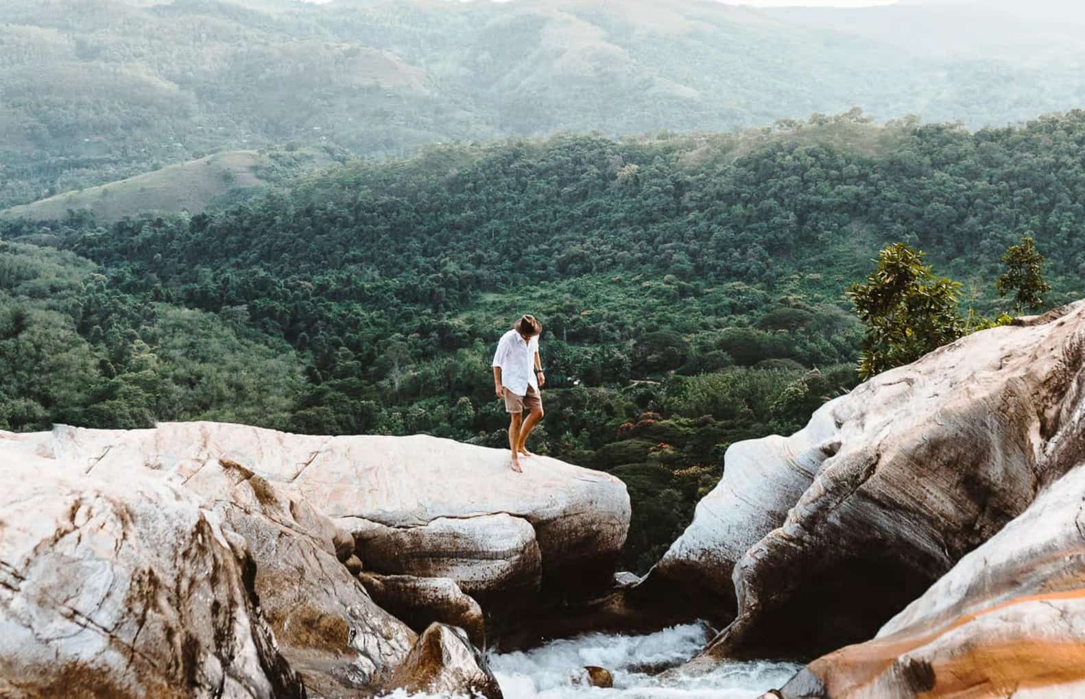 Views from one of the waterfall pools
