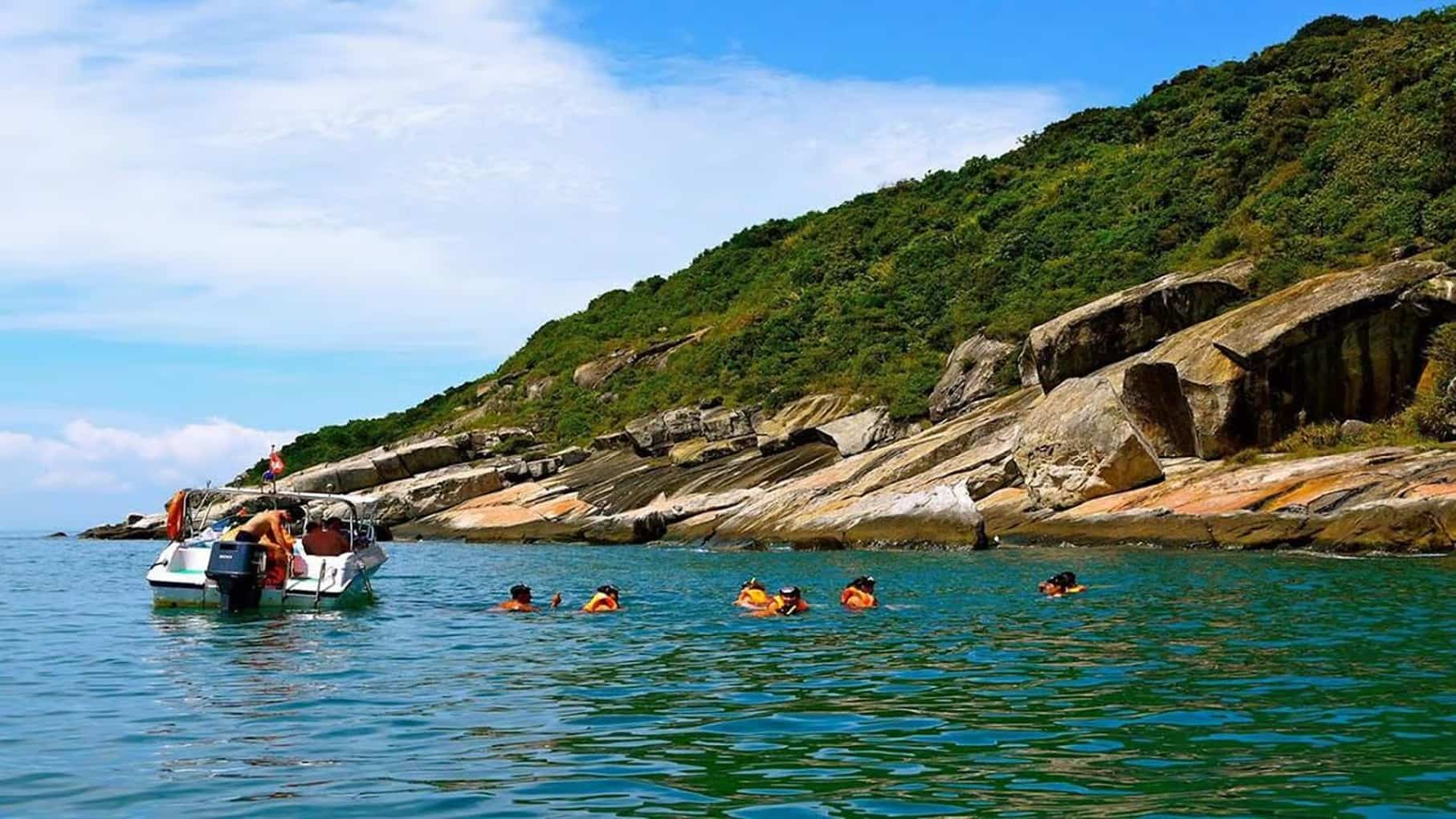 Snorkeling opportunities during this day trip to Cham Island