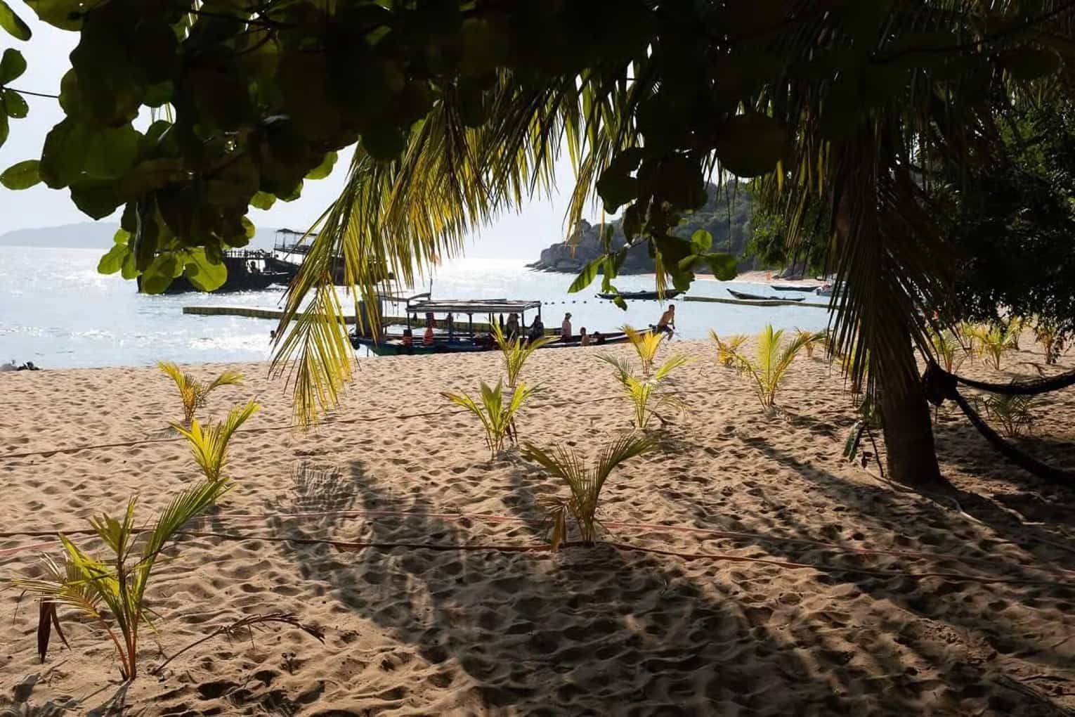 Secluded beach