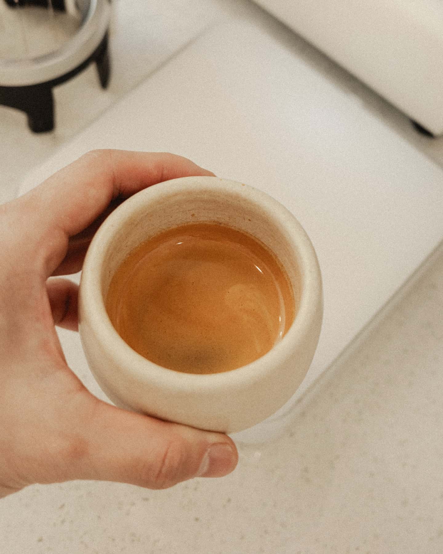Strong espresso from apartment