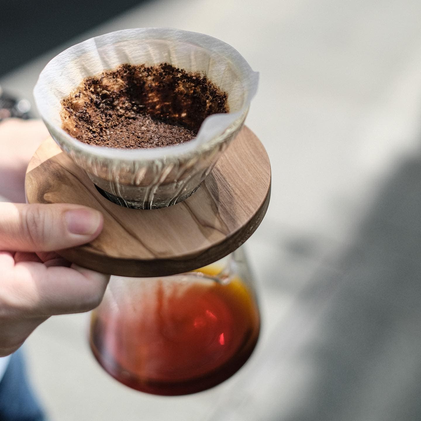 Coffee filtering process