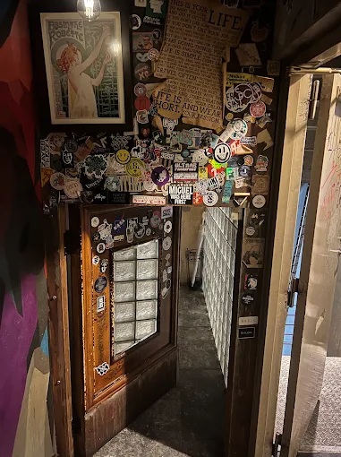 Tiny door leading to Bar Nayuta, Osaka