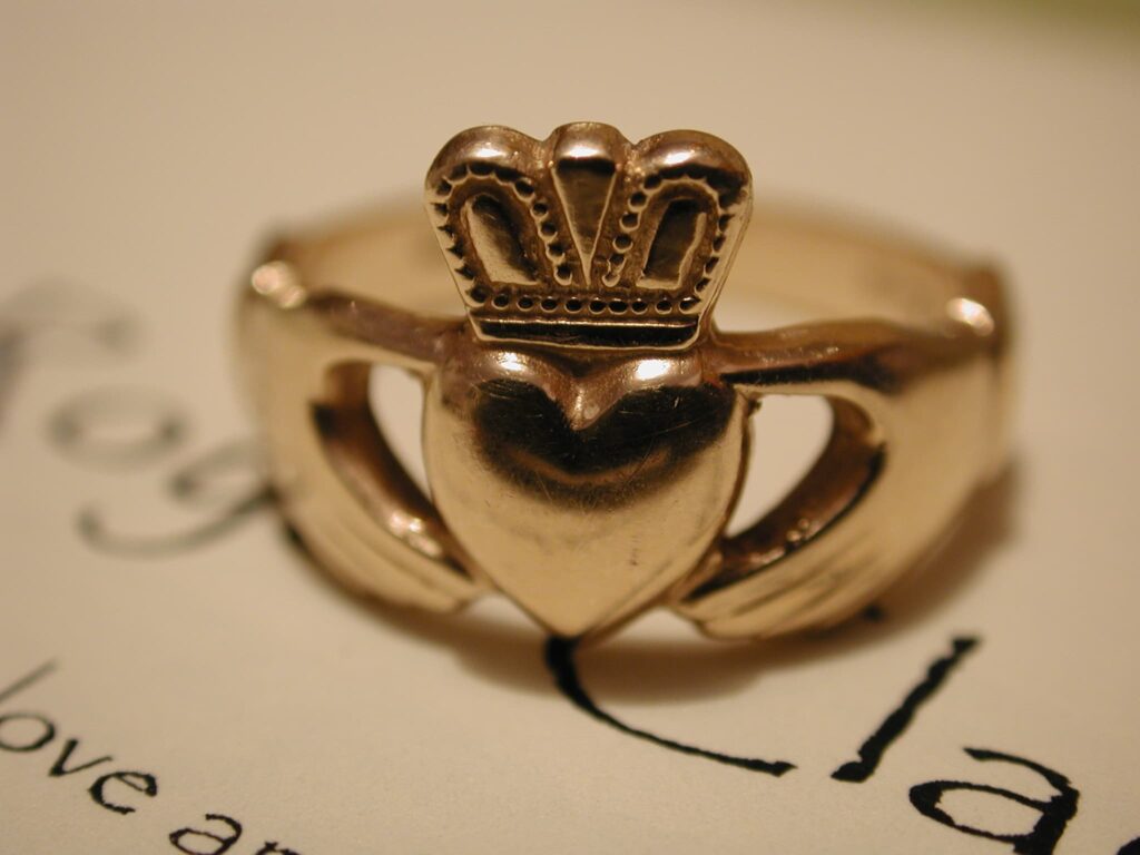 a claddagh ring is a form of traditional celtic jewellery and one of the best souvenirs from ireland
