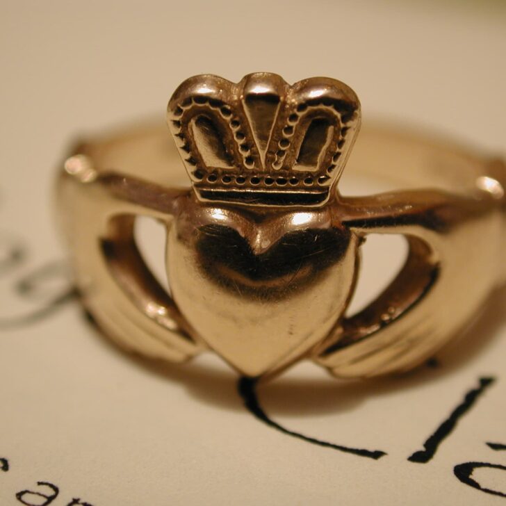 a claddagh ring is a form of traditional celtic jewellery and one of the best souvenirs from ireland