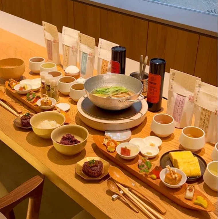 Breakfast in Kyoto Japan - Medicinal 10 course breakfast at Ogawa Syouyaku