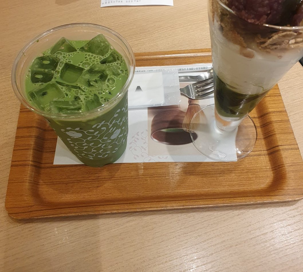 Matcha Latte in Kyoto Japan