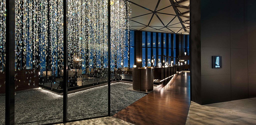 Best Bars in Osaka - Interior of the 40 Sky Bar & Lounge