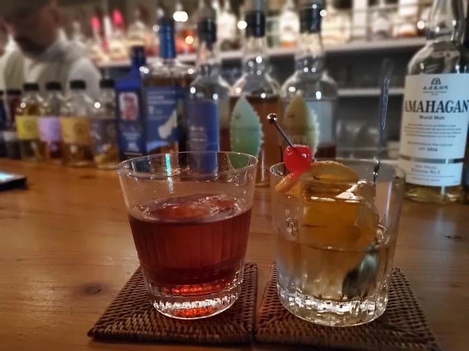 Whisky cocktails in Bar Freedom