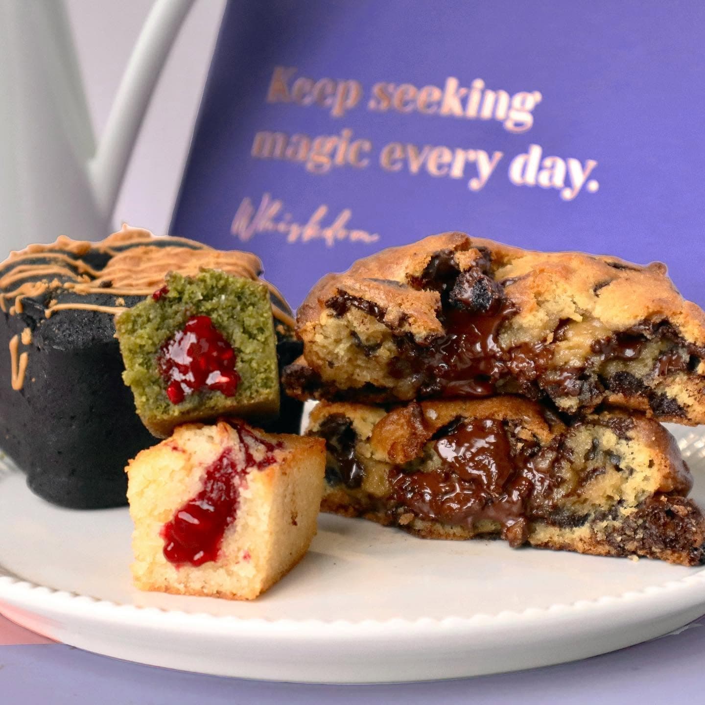 Cookies, signature brownies and cakes