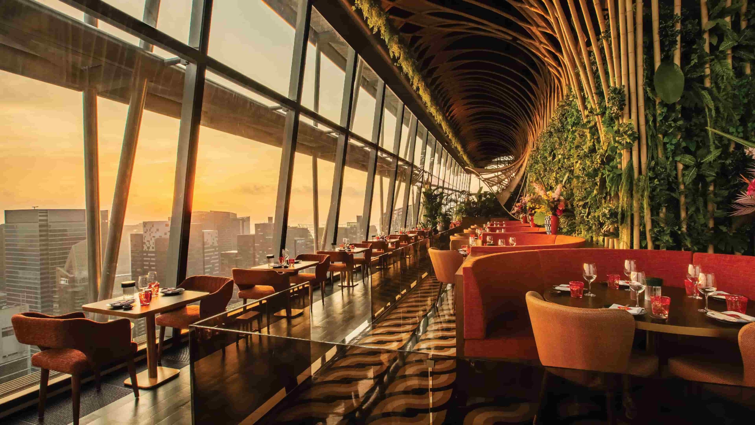 Views from the restaurant
